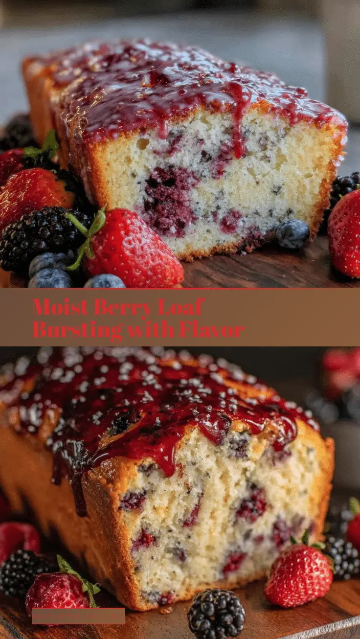 Delicious Berry Loaf Bread Recipe Easy Glazed Strawberry Sweet Bread Twist 5 berry loaf bread recipe