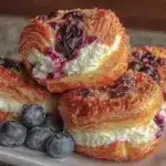 blueberry cream cheese puff pastry - featured image