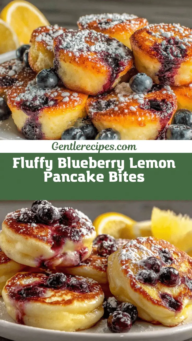 Fresh Blueberry Lemon Pancake Bites: 5 Easy Snack Breakfast Ideas 5 Blueberry Lemon Pancake Bites recipe