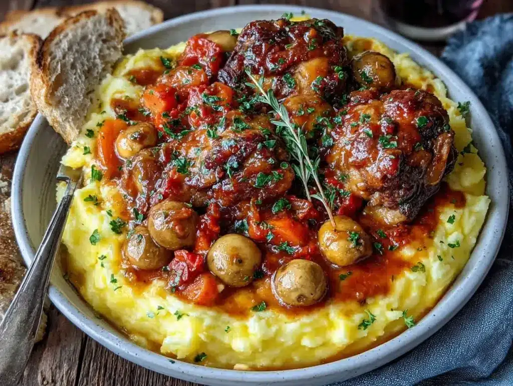 Braised Chicken in Red Wine - featured image