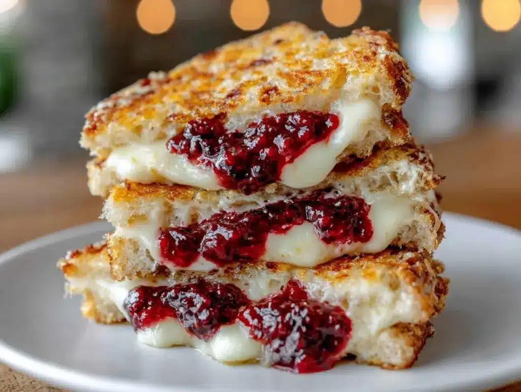 brie blackberry grilled cheese - featured image