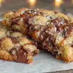 browned butter toffee chocolate chip cookies - featured image