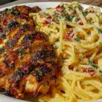 Cajun Three-Cheese Chicken Spaghetti - featured image