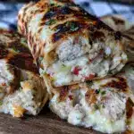 cheesy garlic chicken wraps - featured image