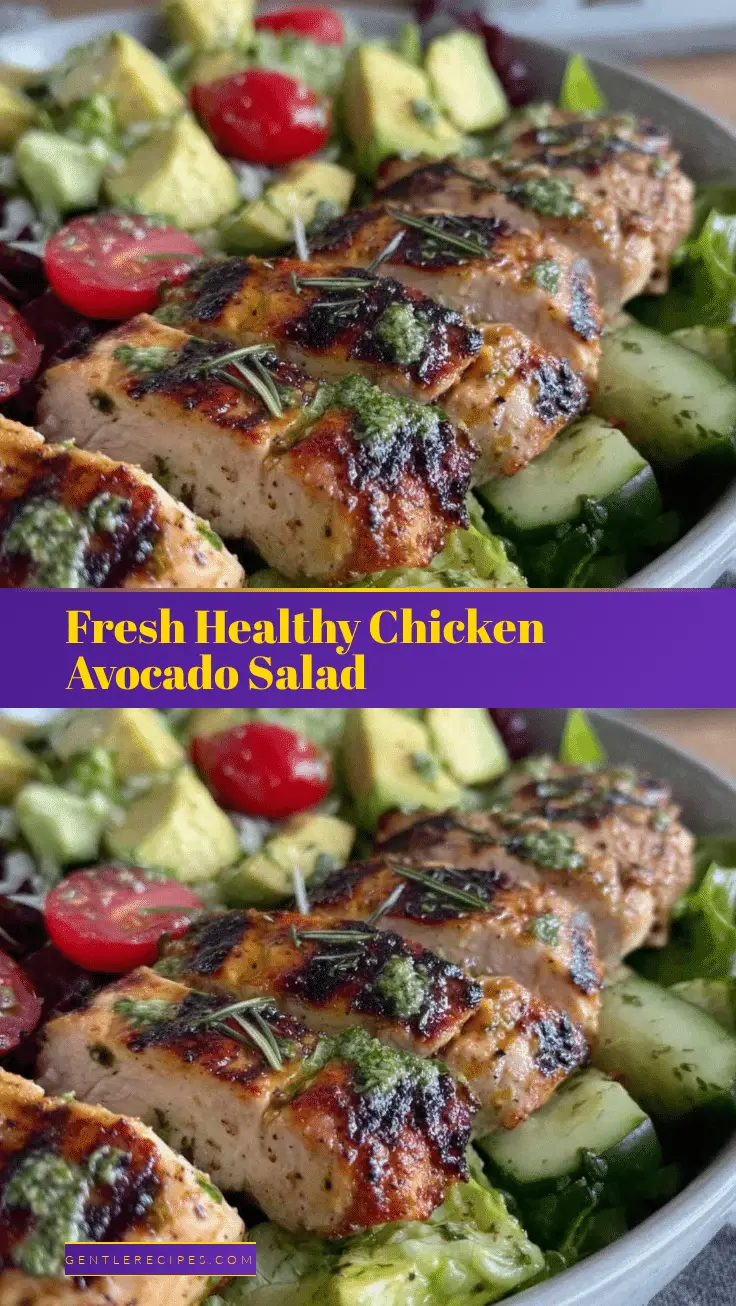 Fresh Healthy Chicken Avocado Salad Recipe with Lime Cilantro Dressing Easy and Perfect for Summer 5 chicken avocado salad recipe