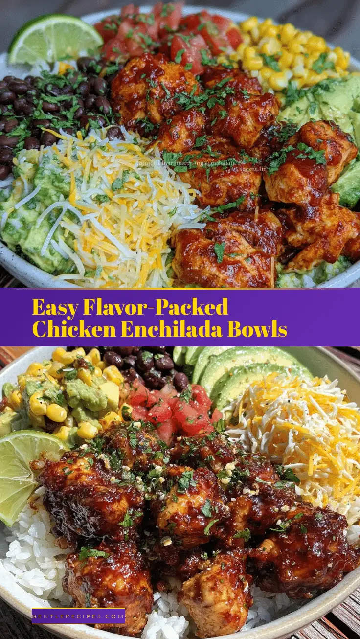 Easy Flavor-Packed Chicken Enchilada Bowls Recipe Perfect for Quick Dinner 5 chicken enchilada bowls recipe