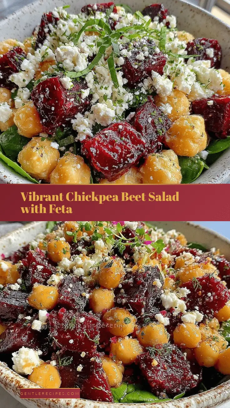 Fresh Chickpea Beet and Feta Salad Recipe Easy Healthy Lemon Garlic Dressing 5 chickpea beet feta salad recipe