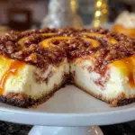 cinnamon roll cheesecake - featured image