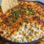 creamy baked elote dip - featured image