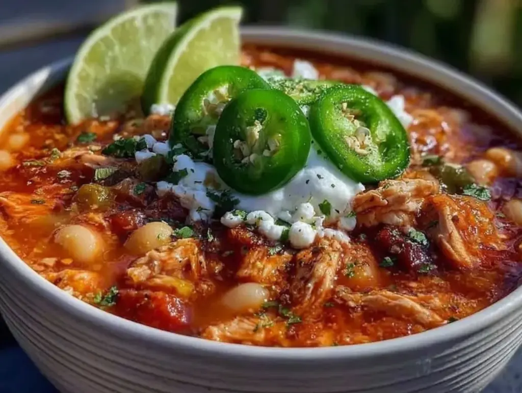creamy Cajun white chicken chili - featured image