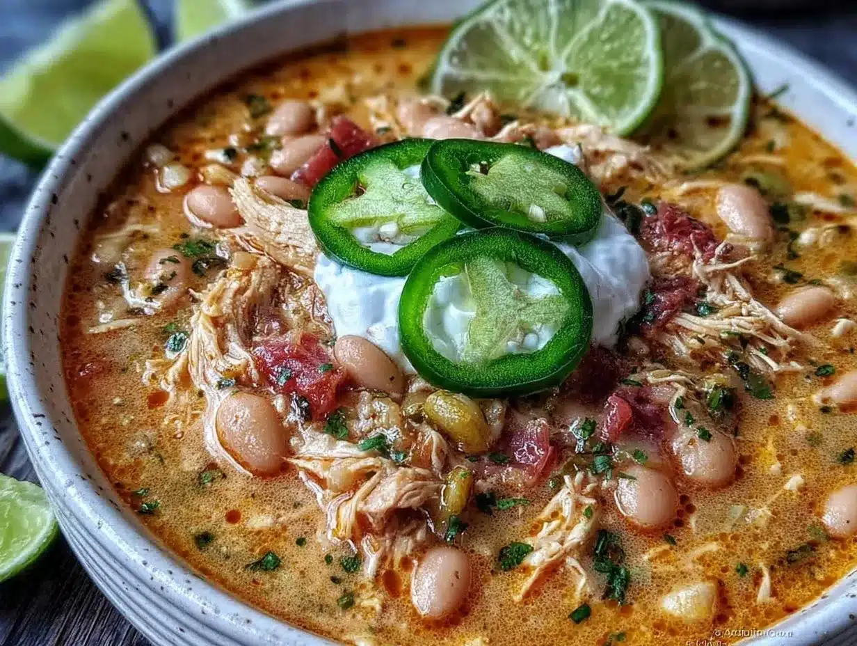 Creamy Cajun White Chicken Chili Easy Recipe for Cozy Fall Nights 4 creamy Cajun white chicken chili preparation steps
