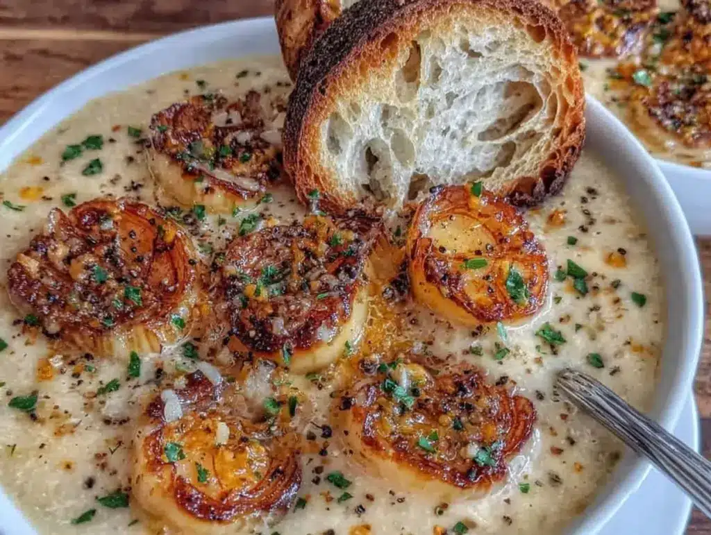 Creamy Country French Garlic Soup - featured image