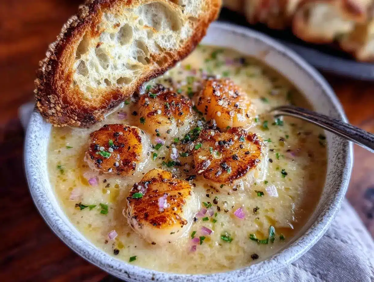 Creamy Country French Garlic Soup Recipe Easy Rustic Comfort Dinner 4 Creamy Country French Garlic Soup preparation steps