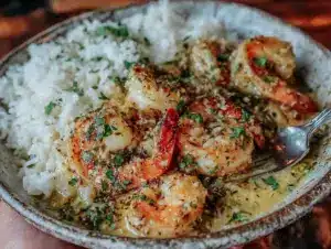 Home 5 creamy garlic shrimp in coconut milk - featured image