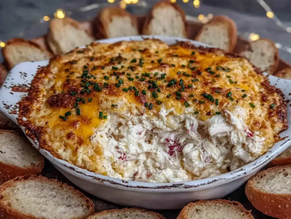 Creamy Hot Cheesy Crab Dip Recipe Easy 5-Minute Mediterranean Dinner Idea 4 creamy hot cheesy crab dip preparation steps