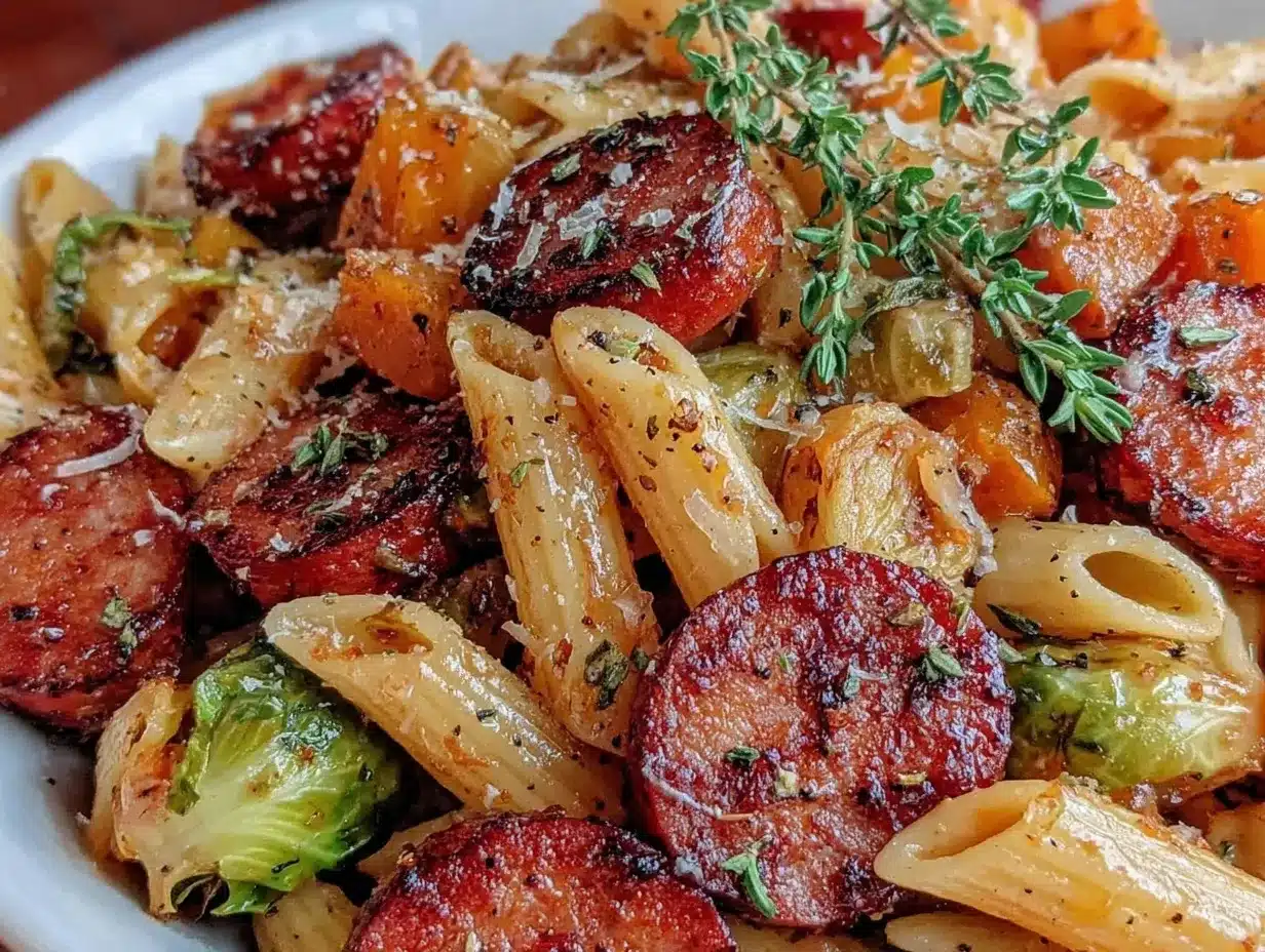 Creamy Keto Sausage Pasta Squash Recipe Easy Low-Carb Fall Dinner 4 creamy keto sausage pasta squash recipe preparation steps