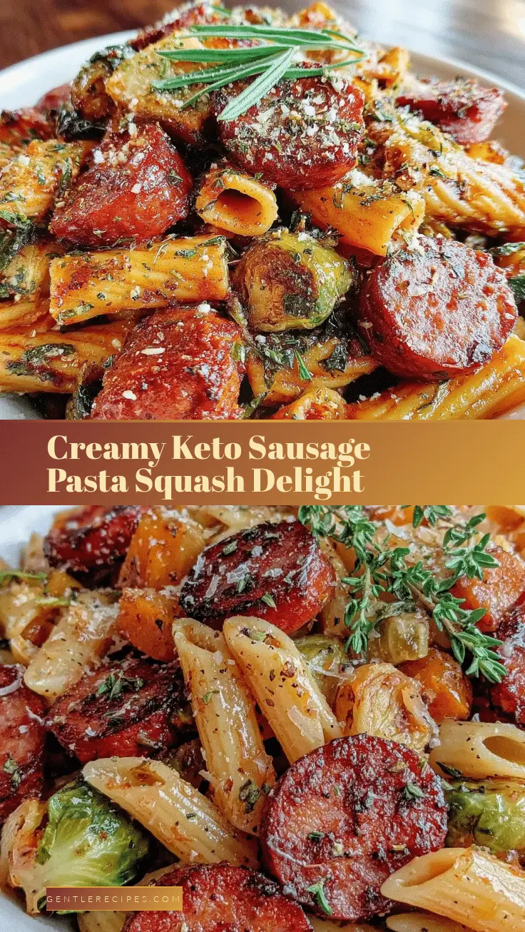 Creamy Keto Sausage Pasta Squash Recipe Easy Low-Carb Fall Dinner 5 creamy keto sausage pasta squash recipe recipe