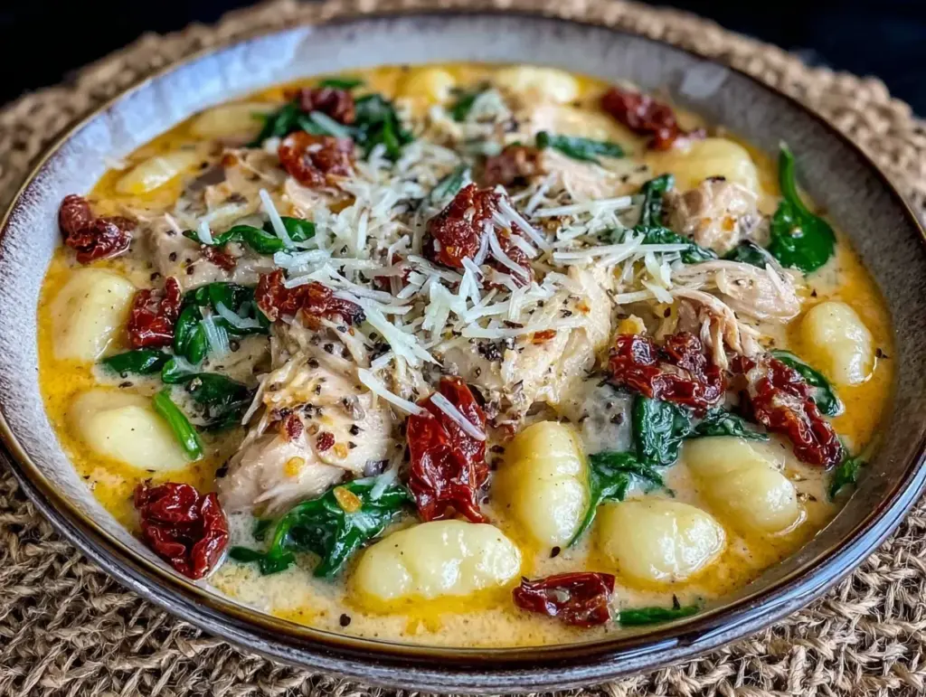 Creamy Marry Me Chicken Gnocchi Soup - featured image