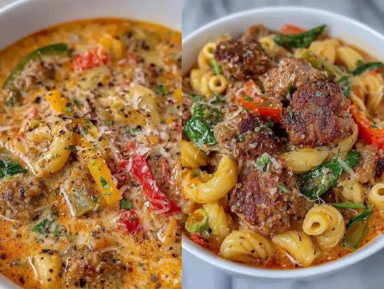 Creamy Parmesan Italian Sausage Ditalini Soup Best 30-Minute Comfort Recipe 4 Creamy Parmesan Italian Sausage Ditalini Soup preparation steps