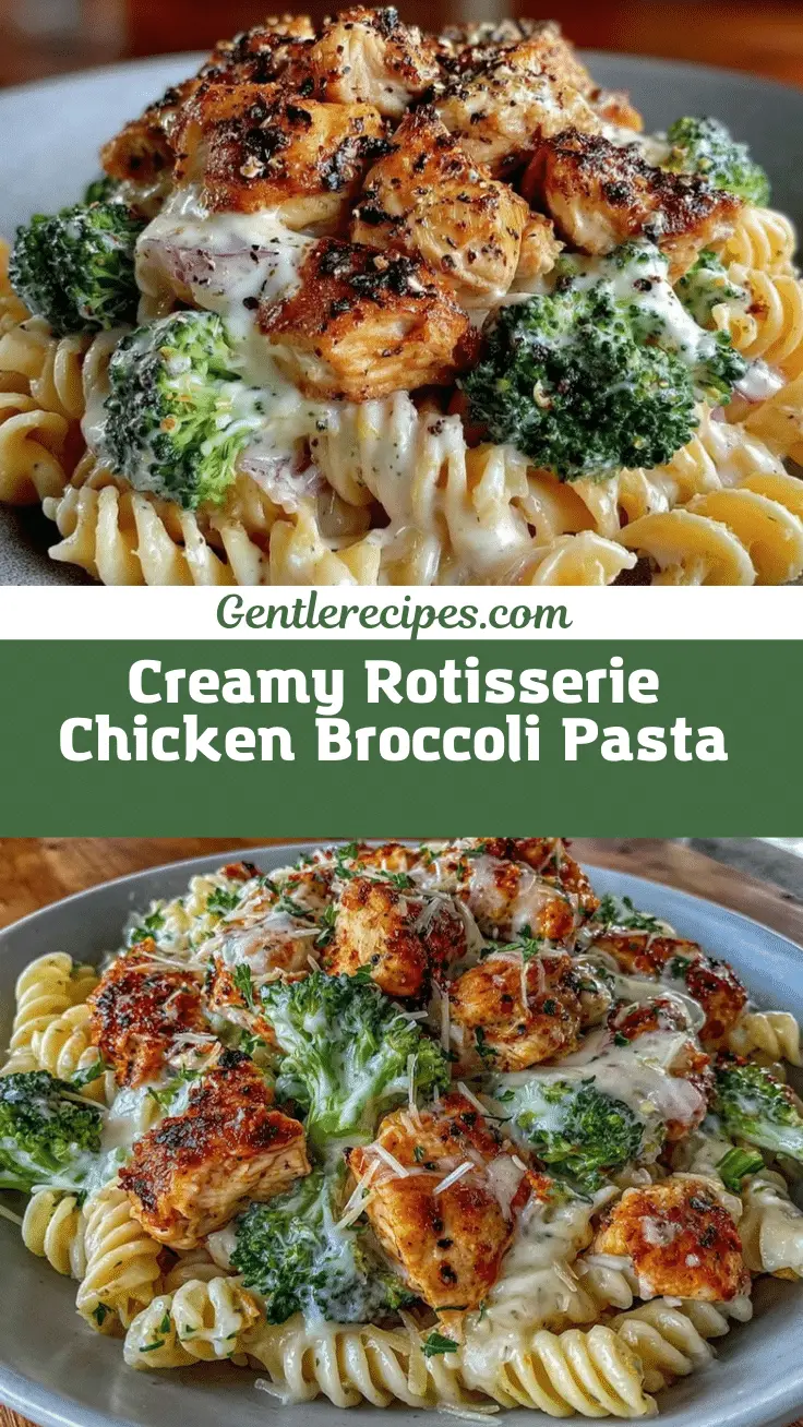 Creamy Rotisserie Chicken Broccoli Pasta Recipe – Easy 30-Minute Dinner 5 creamy rotisserie chicken broccoli pasta recipe