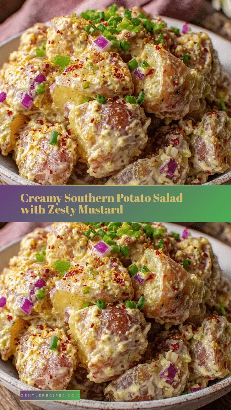 Creamy Southern Potato Salad Recipe Easy Healthy Mustard Dinner Idea 5 creamy Southern potato salad recipe