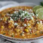 Creamy Street Corn Chicken Chili - featured image