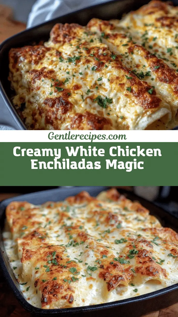 Creamy White Chicken Enchiladas Recipe – Easy 30-Minute Family Dinner 5 creamy white chicken enchiladas recipe