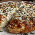 creamy white garlic pizza sauce - featured image