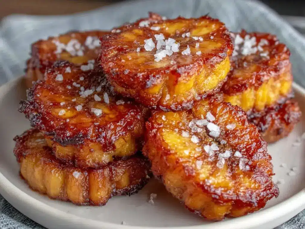 crispy air fryer plantains - featured image