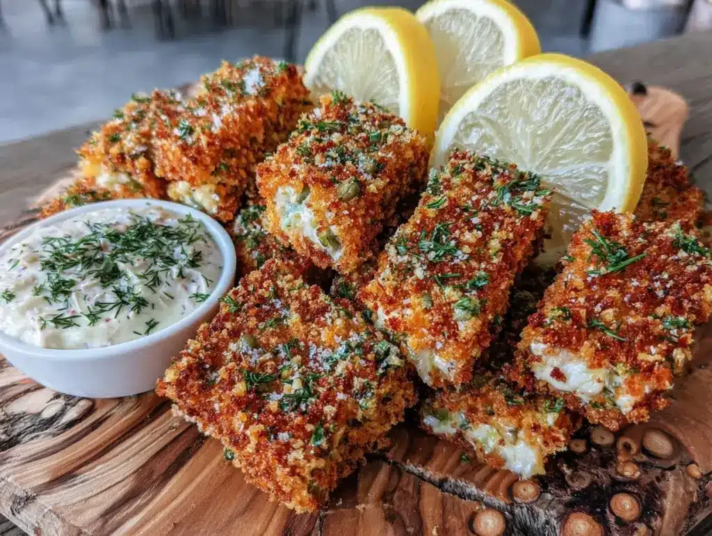 crispy baked fish sticks - featured image