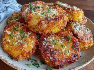Home 6 crispy garlic parmesan crusted potatoes - featured image