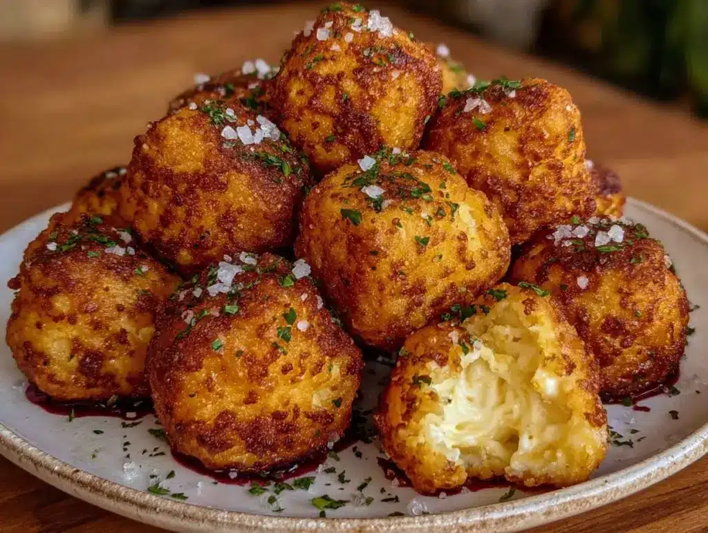 crispy healthy cottage cheese tots - featured image