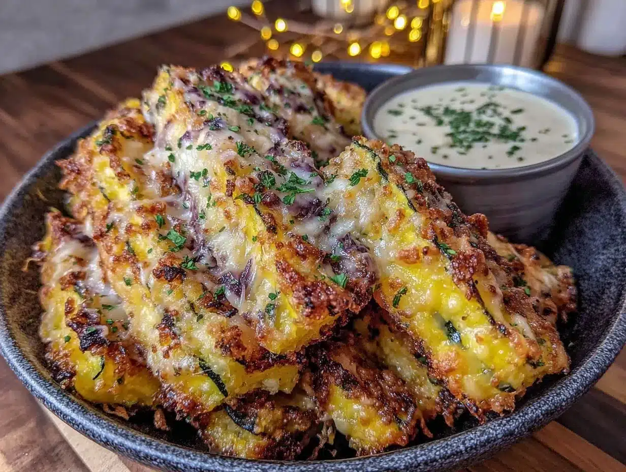 Crispy Parmesan Zucchini Fries Recipe Easy Healthy Veggie Side Dish 4 crispy Parmesan zucchini fries preparation steps