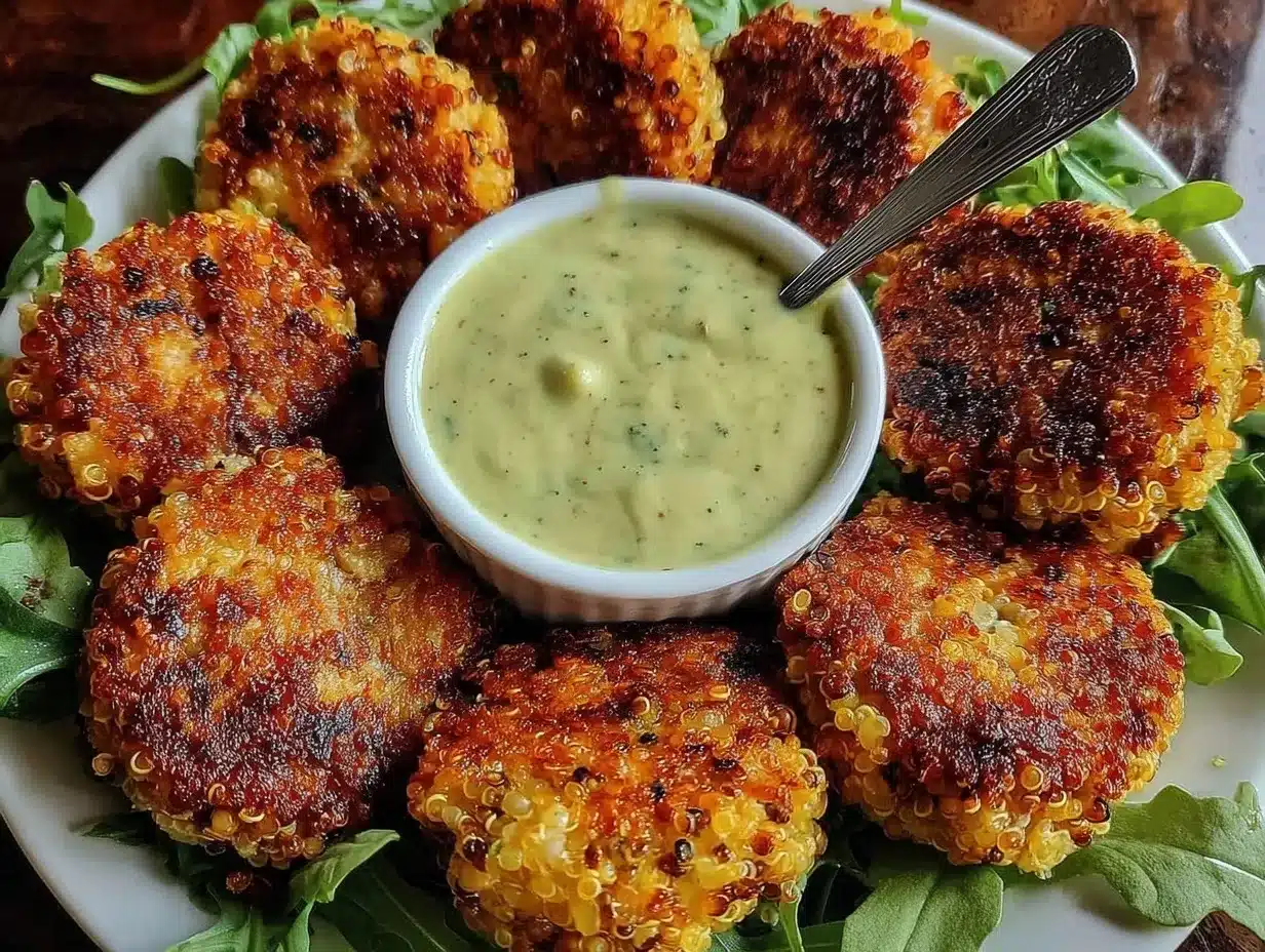 Crispy Quinoa Patties Recipe Easy Healthy Vegetarian Appetizers to Make 4 crispy quinoa patties preparation steps