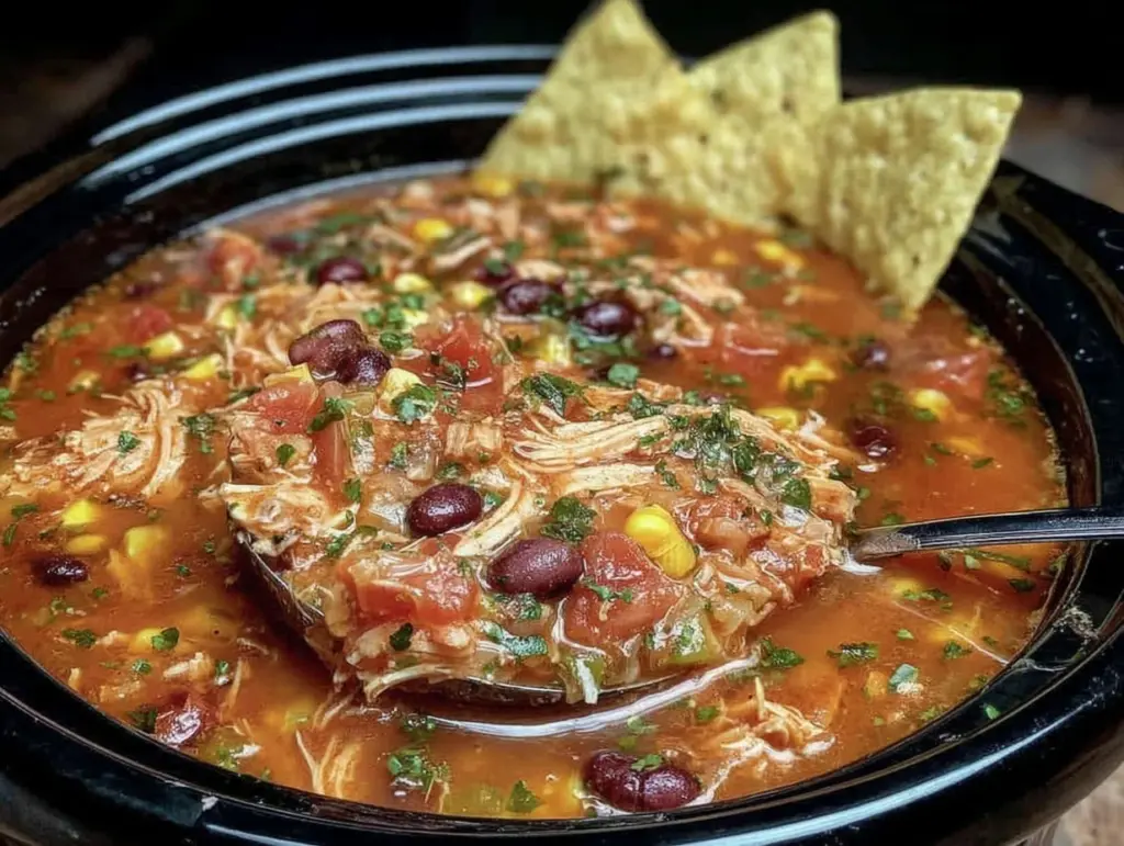 crockpot chicken tortilla soup - featured image