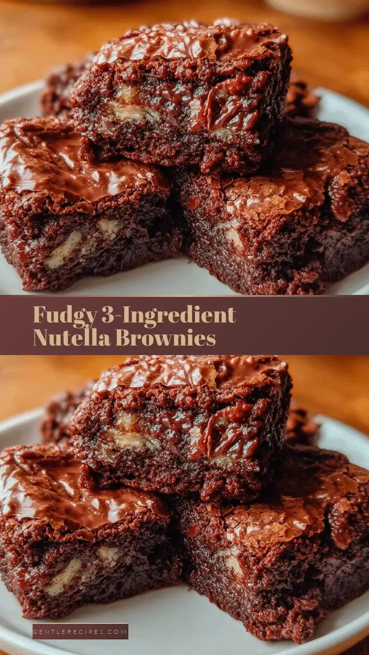 Easy 3-Ingredient Nutella Brownies Recipe Perfect for Any Occasion 5 easy 3-ingredient Nutella brownies recipe
