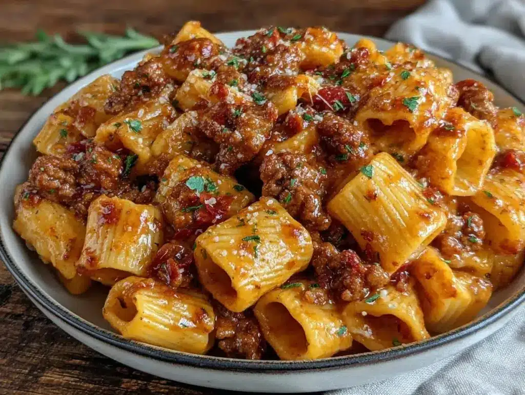 easy chorizo pasta - featured image