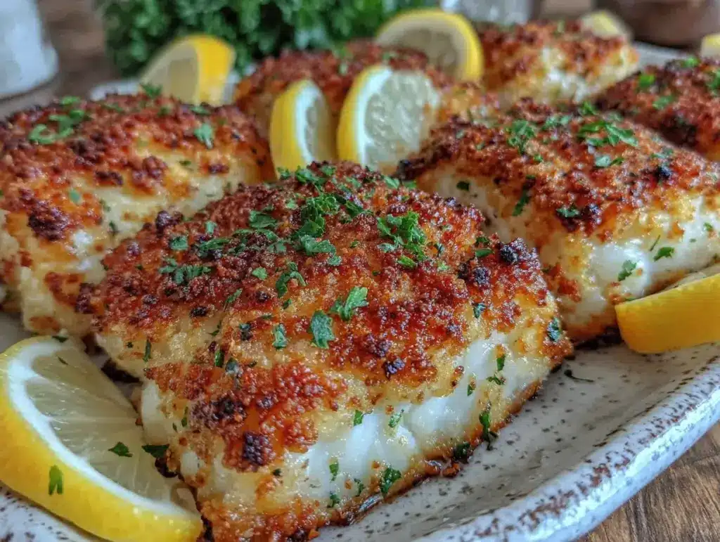 easy crispy baked cod recipe - featured image