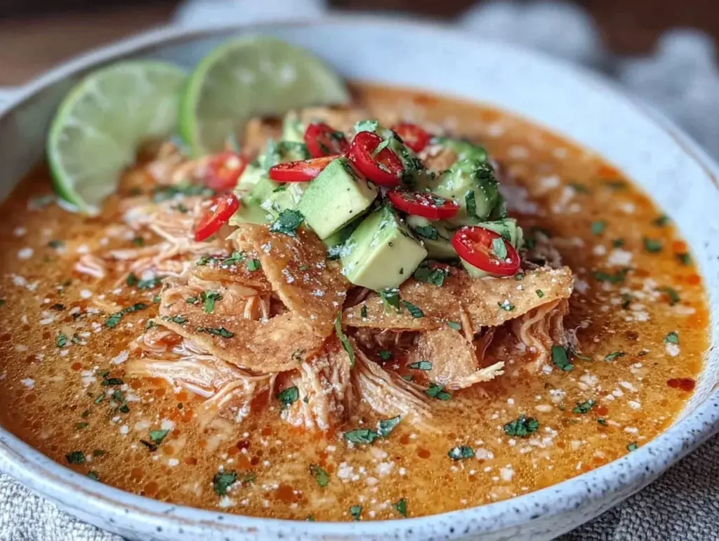 easy gluten-free chicken tortilla soup - featured image