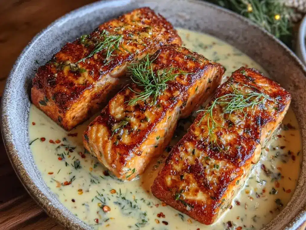 easy healthy dill salmon - featured image