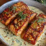easy healthy dill salmon - featured image