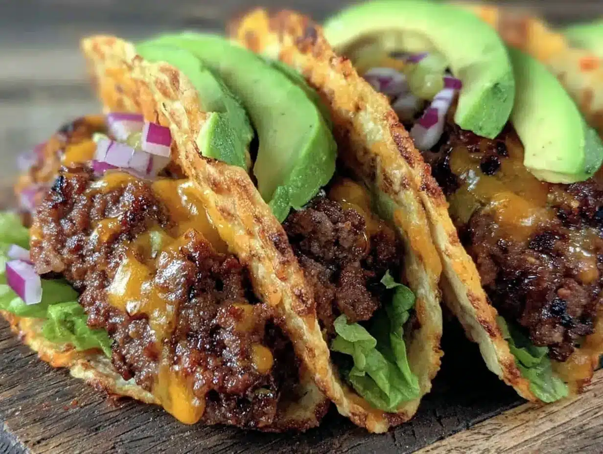 Easy Smashed Burger Tacos Recipe Perfect for Quick Meaty Dinners 4 easy smashed burger tacos preparation steps