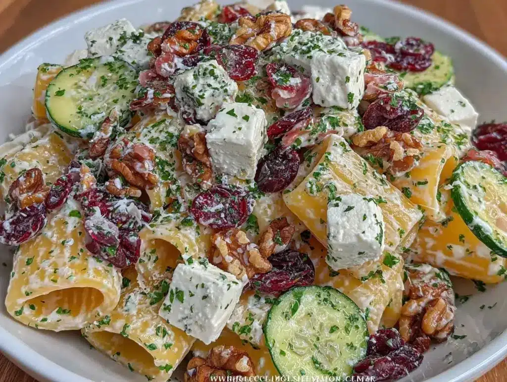 Feta Cranberry Rigatoni Salad - featured image
