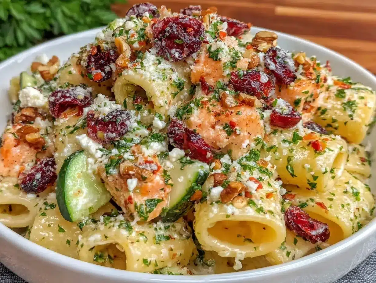 Feta Cranberry Rigatoni Salad Recipe – Easy 20-Minute Crowd Pleaser 4 Feta Cranberry Rigatoni Salad preparation steps