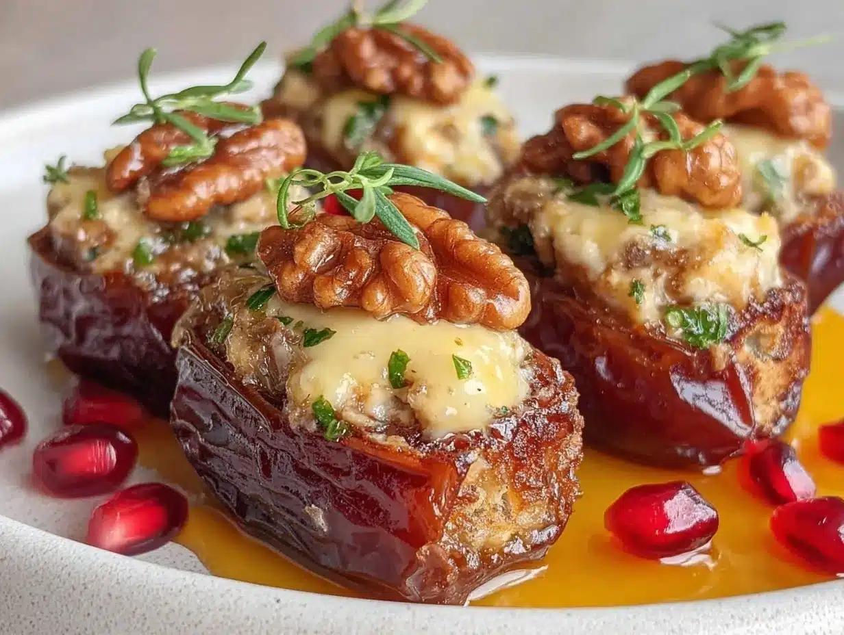 Feta Parmesan Roasted Stuffed Dates Easy Recipe for Fancy Fall Appetizers 4 feta parmesan roasted stuffed dates preparation steps