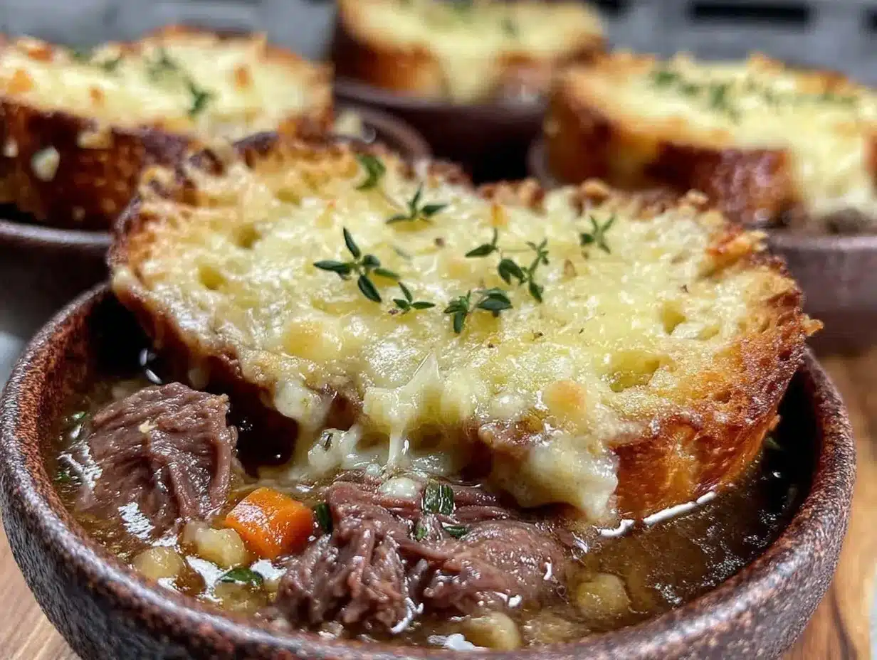 Savory French Onion Beef Short Rib Soup Recipe Easy Homemade Comfort 4 french onion beef short rib soup preparation steps