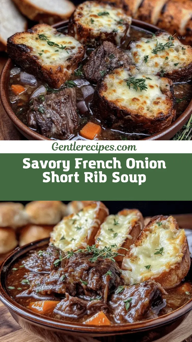 French Onion Beef Short Rib Soup Recipe – Easy, Hearty Dinner Idea 5 French Onion Beef Short Rib Soup recipe