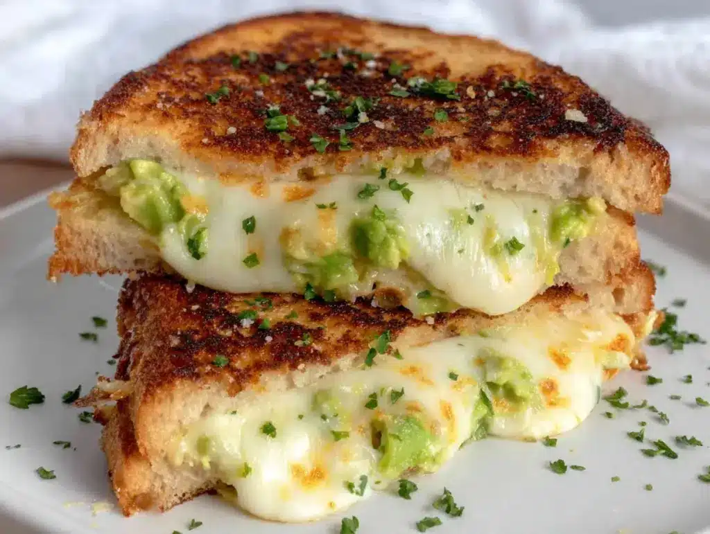 fresh avocado grilled cheese - featured image