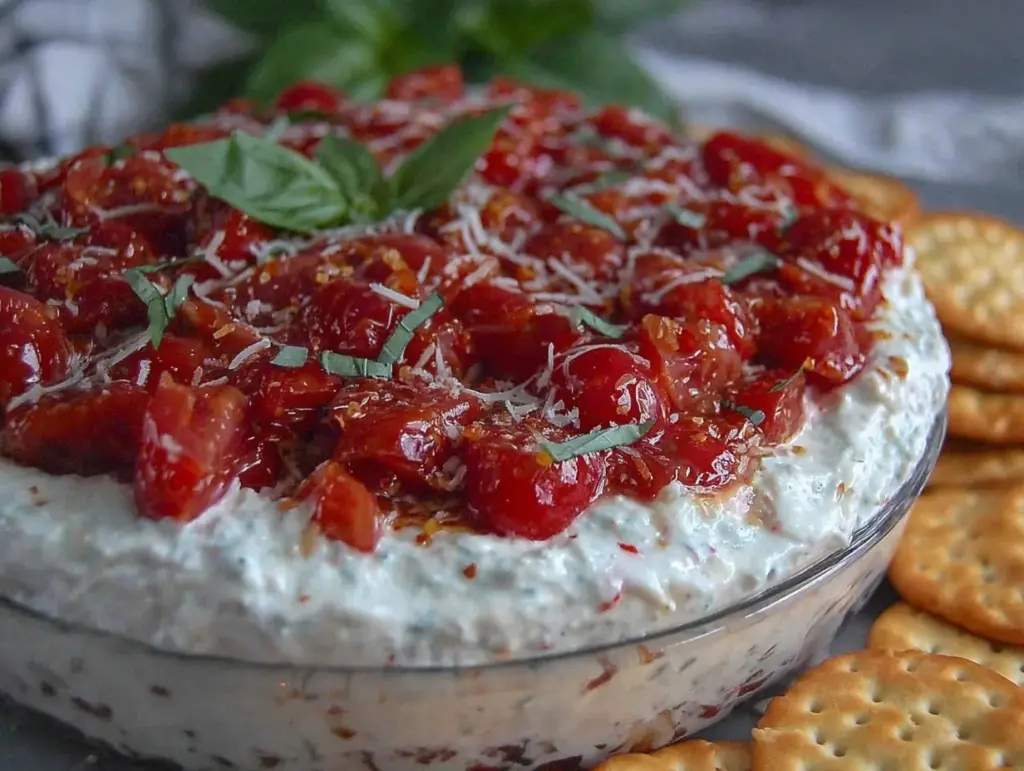 fresh bruschetta dip - featured image