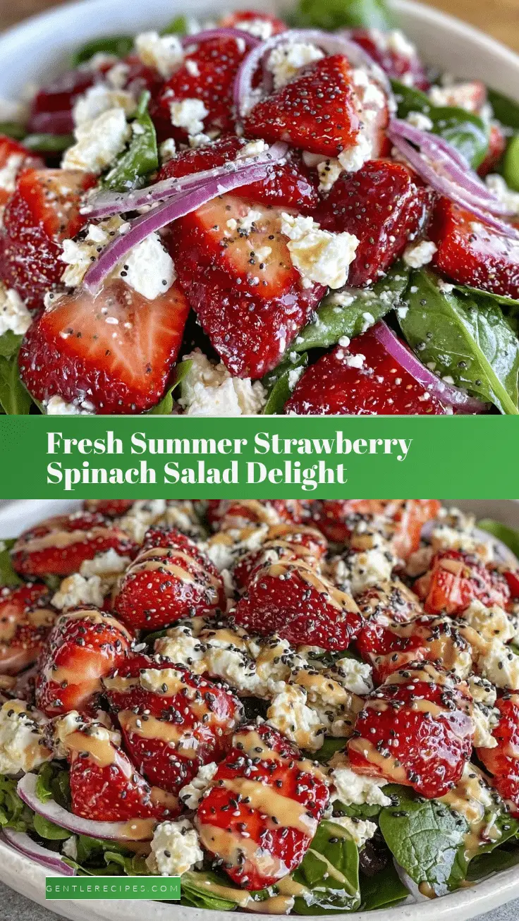 Fresh Summer Strawberry Spinach Salad Easy Poppy Seed Dressing Recipe 5 fresh summer strawberry spinach salad recipe